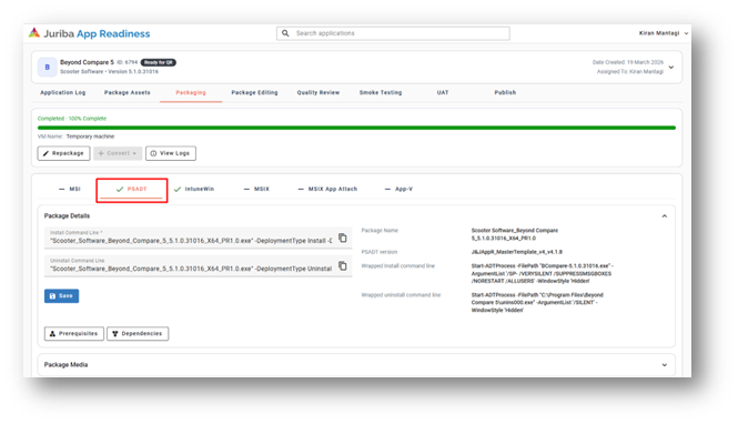 AR6.0 PSADT Screenshot