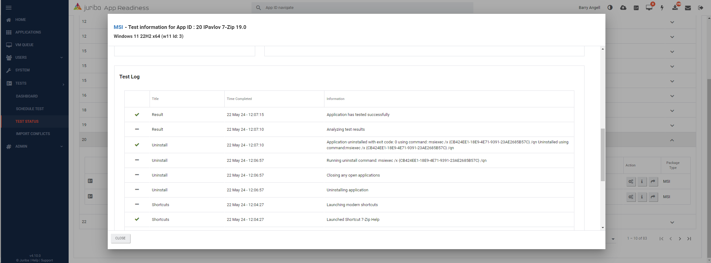 App Readiness - W11Test Results