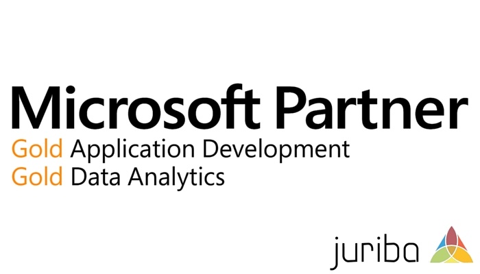 Juriba is a Microsoft Gold Partner for Data Analytics and Application Development