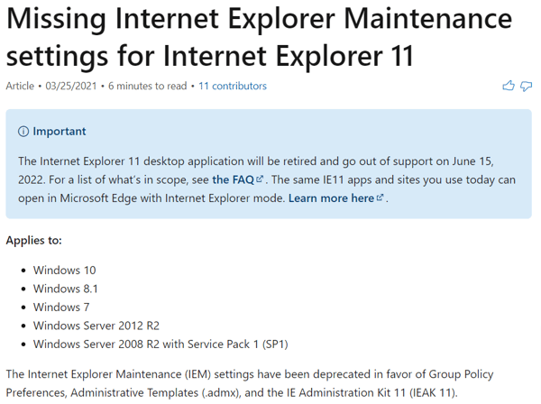 Missing-Internet-Explorer-Maintenance-settings-for-Internet-Explorer-11-Internet-Explorer-11-for-IT-Pros-Internet-Explorer-Microsoft-Docs