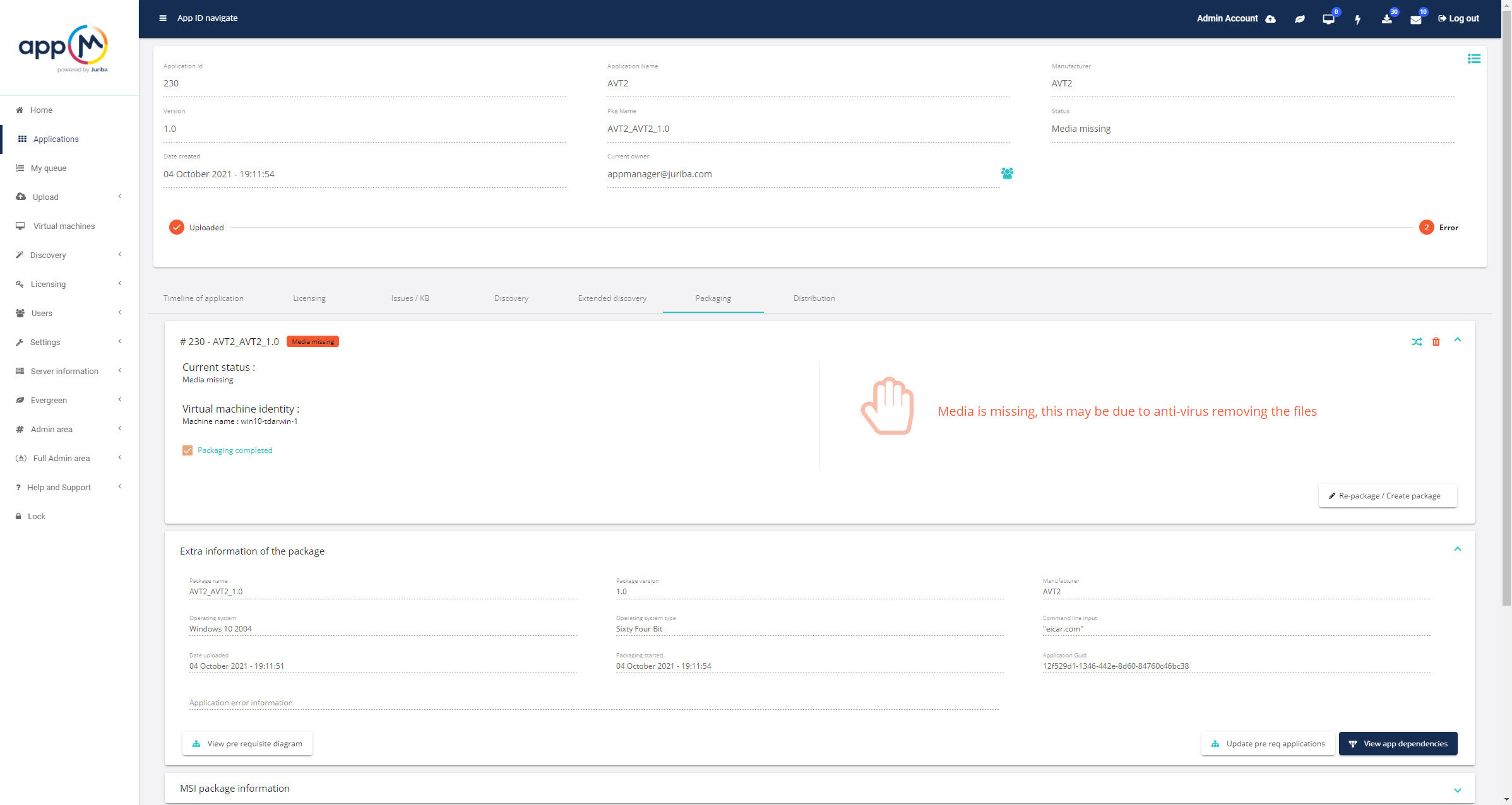 appm 2.4 faraday antivirus